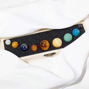 Dokuz gezegenler güneş sisteminin kristal küre masa gezegenler yaratıcı süsler doğal kristal cevheri ve cevher örnekleri - Product Image 5
