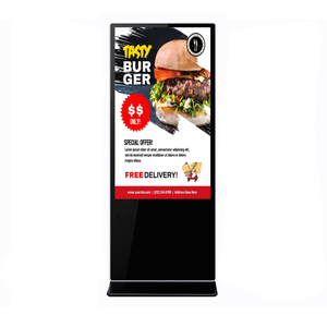 Supporto da pavimento Giocatore di Pubblicità Indoor Display Interattivo Touch Screen 55 Pollici Indoor Digital Signage TFT Sistema Android 2G 8G