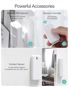 Sistema de alarma de seguridad para intrusos, Detector inalámbrico 3 EOLR, WiFi, GSM, Tuya Smart Life App, Control remoto, 100