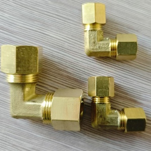 Fit 1/<strong>4</strong>&quot; X 1/<strong>4</strong>&quot; 3/8&quot; X 3/8&quot; 1/2&quot; X 1/2&quot; <strong>Tube</strong> <strong>OD</strong> 90 Degree Elbow Compression Union Brass Pipe Fitting Connector - Product Image 5