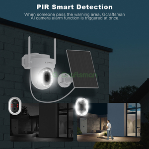 <strong>L1</strong>(AG) GCraftsman 5MP PIR WiFi Solar Battery Powered Wireless <strong>Camera</strong> Full Color Night Vision PTZ Security Home Outdoor Alarm