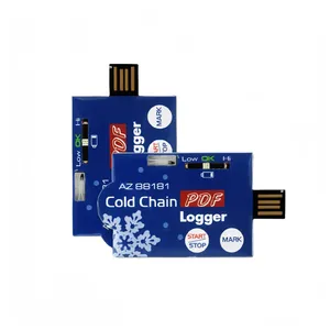 Single-Use Plastic <strong>Data</strong> <strong>Logger</strong> for Low <strong>Temperature</strong> Monitoring <strong>Automatically</strong> Generates PDF for AZ8818 Cold Chain ODM OEM - Product Image 2