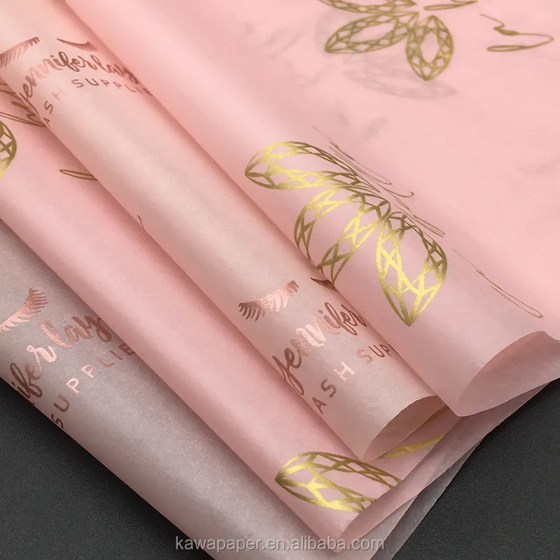 Papel de seda rosa para envolver ropa, envoltura de papel tisú para zapatos, bolso