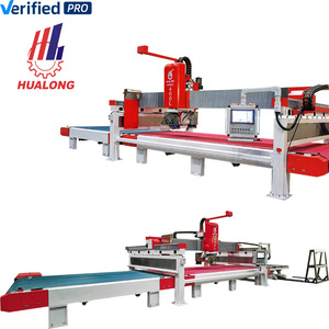 Hualong Machinery HKNC-400L Italy <strong>CNC</strong> 5 X Bridge Saw Stone Cutting <strong>Automated</strong> Production Line with Conveyer Camera Suction Cups - Product Image 1
