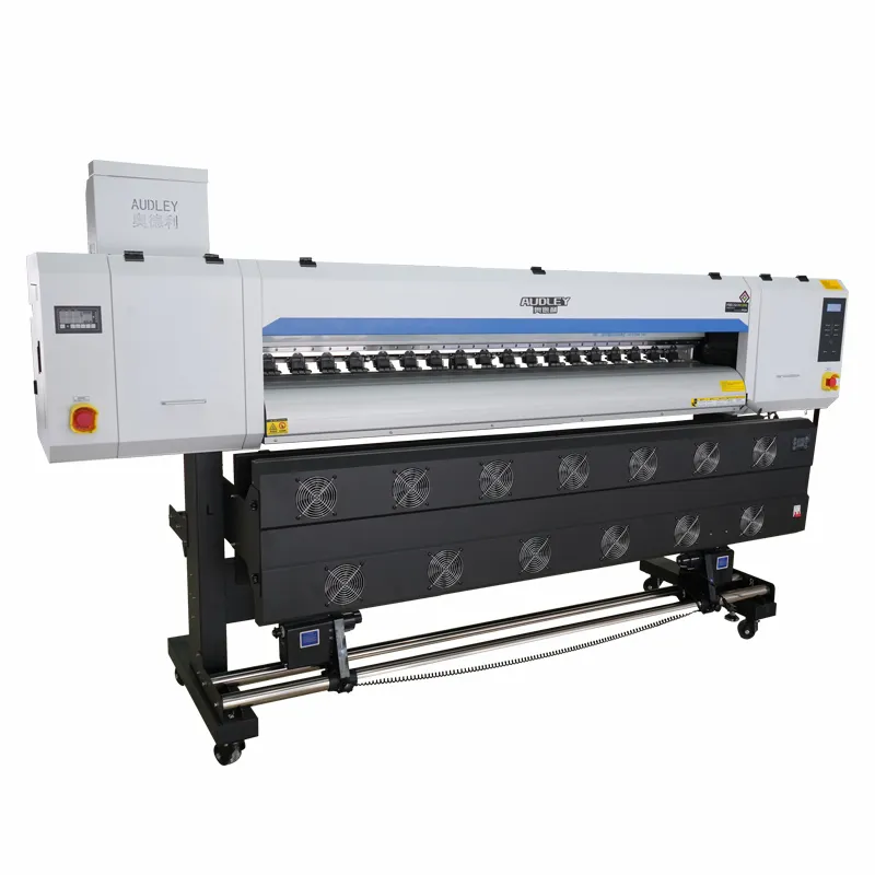 Pencetak inkjet I3200 vinil ramah lingkungan 180cm, printer inkjet untuk dress dan bendera garmen dengan kepala cetak 4 I3200