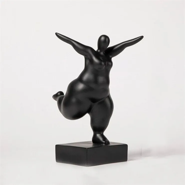 casting metal life size yoga woman bronze fat lady art sculpture for square