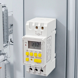 7 Tage programmier bares AUTO Digital Time Relay 100-240VAC THC-20F mit Impuls funktion Sekunden Steuer-Timer-Schalter 20A max. Strom - Product Image 2