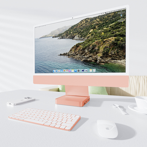 Pulwtop ฮับ USB C สำหรับ I-Mac 24นิ้ว2021/2023/2024ฮับ iMac พร้อม USB c/ A 10Gbps, sd/tf รองรับการขยาย M.2 SSD (ไม่รวม)