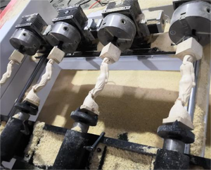 High Efficiency 4 Axis 3D Woodworking <strong>CNC</strong> <strong>Router</strong> Machine <strong>Multi</strong>-Head <strong>Rotary</strong> NC Studio Control Featuring Motor Gear PLC Made China - Product Image 6