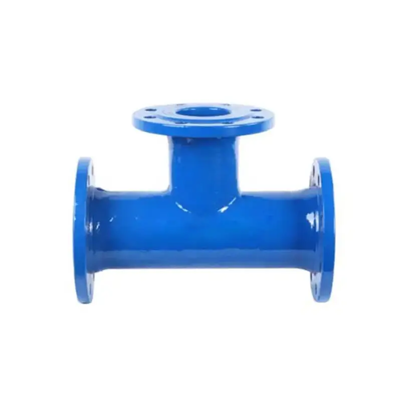 Made in china Ductile Iron Pipe Fitting All Flange Ductile Iron Tee para Pipe Joint