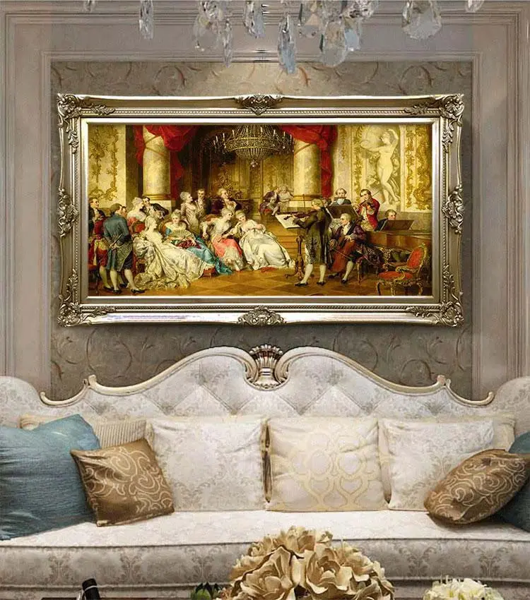 Декоративная деревянная картина с рамкой, старинный домашний декор, 100% ручная роспись маслом, Рождественский подарок ручной работы, настенное искусство в скандинавском дворце
