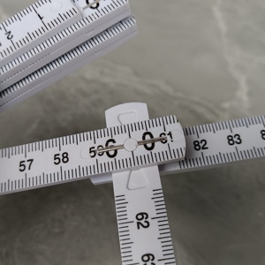 Ağaç İşleme mühendisi beyaz için katlanır cetvel 1 metre 10 kat metrik ölçme aracı ABS - Product Image 6