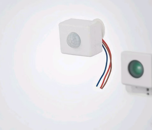 Sensor de movimiento infrarrojo con cable, detector PIR cuadrado para seguridad en el hogar