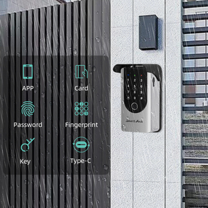 屋外ポータブルスマートキーボックスデジタルセーフウォールマウントキーストレージシークレットボックス - Product Image 2
