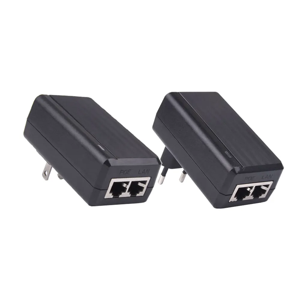 1000Mbps POE Injector 15V1A 24V1A 48V0.5A Output EU US Plug For CCTV IP Camera Power Supply POE Adapter