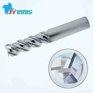 EG30B 50&deg; CNC Router Cutting Bit Tool 8mm Shank High Glossy Polished 3Flute Square Tungsten Carbide Endmill <strong>Cutter</strong> for Aluminum - Product Image 1
