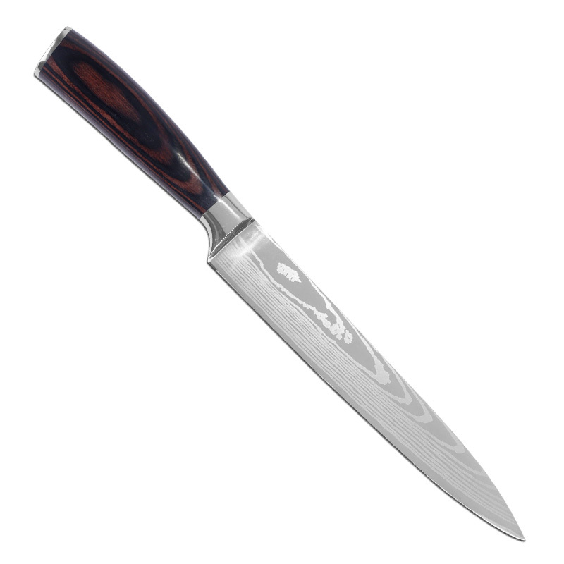 Couteau à trancher marron + 8"