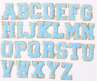 Lettera ciniglia blu (A-Z)