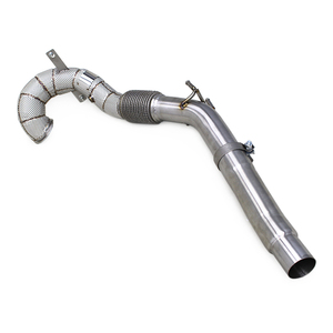 Custom <strong>Header</strong> Downpipe for VW GOLF <strong>7</strong>/<strong>7</strong>.5 MK7/MK7.5 GTI 2.0T 2014-2020 Free Flow Heat Shield Straight Down Pipe Exhaust Muffler - Product Image 1