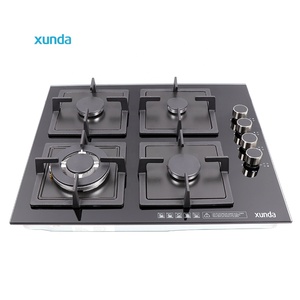 Xunda OEM fornello a <span class=keywords><strong>Gas</strong></span> da 60cm a 4 fuochi da cucina a <span class=keywords><strong>Gas</strong></span> piano cottura a <span class=keywords><strong>Gas</strong></span> in vetro temperato per uso domestico cucina e ristorante - Product Image 1