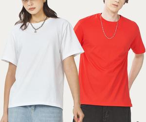 批发高品质180克<span class=keywords><strong>100</strong></span>% 棉t恤男女通用定制标志空白O领加大码男式t恤