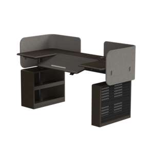 เดสก์ท็อปมัลติฟังก์ชั่นใหม่พร้อมซ็อกเก็ตชาร์จแบบไร้สายแผงโต๊ะนิวเมติกและโต๊ะผู้บริหารแบบฝาพับ - Product Image 3