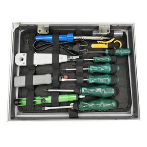Kit de herramientas de redes de telecomunicaciones profesionales Juego de herramientas con caja de aleación de aluminio - Product Image 3