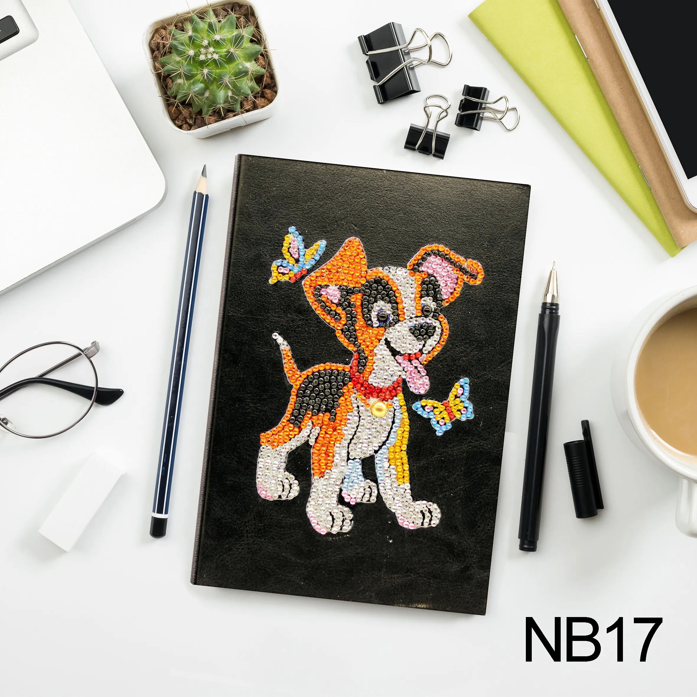 Estilo más Popular personalizado DIY lindo Animal serie diamante pintura A5 cuaderno 64 páginas libro