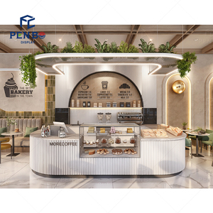 Bán buôn cà phê đồ nội thất cửa hàng trà cà phê kiosk 3D thiết kế ý tưởng Mall cà phê bằng gỗ thanh kiosk thiết kế trong nhà - Product Image 3