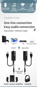 用于智能电视机顶盒HiFi的192KHz DCA数模光纤同轴音频转换器3.5毫米USB解码器适配器 - Product Image 6