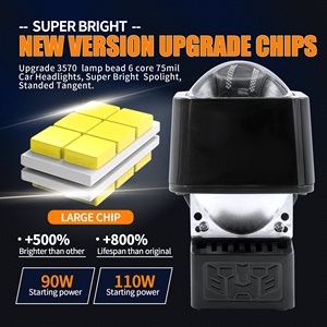 ไฟสอง LED อัตโนมัติ H7 H4 9006 100W 1.5นิ้ว1.8นิ้วเข้ากันได้หลายรุ่น IP68ดัดแปลงได้ไฟหน้า LED - Product Image 3