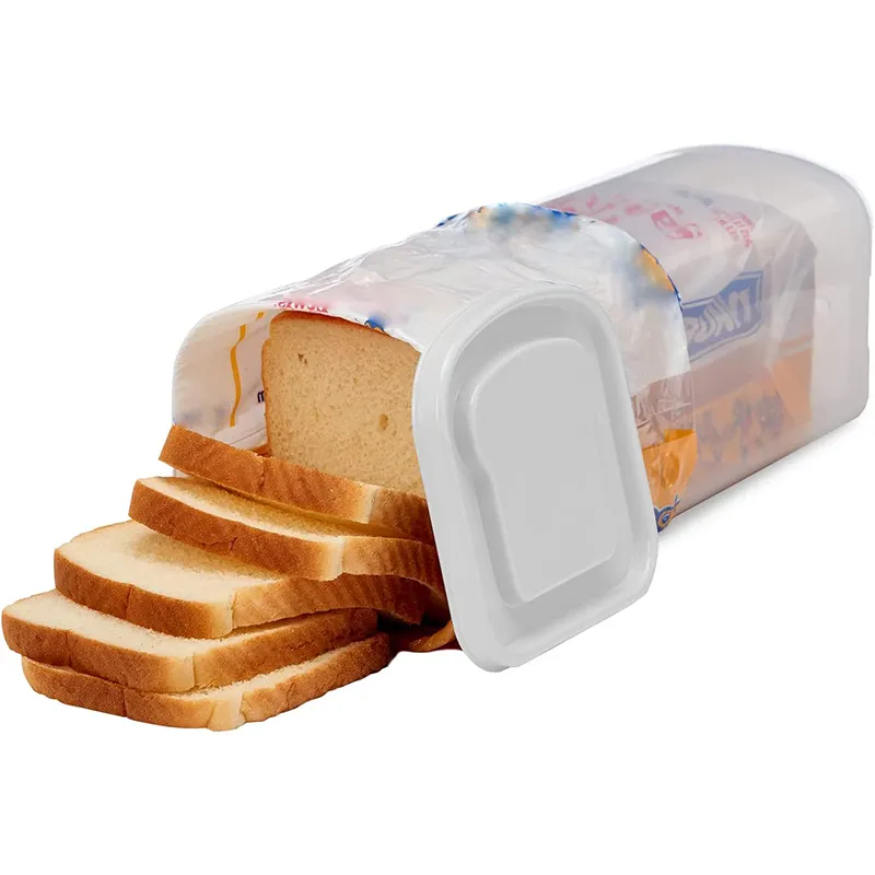 Прозрачный пластиковый современный большой раздатчик для свежего хлеба, контейнер для хранения хлеба с крышкой для кухни