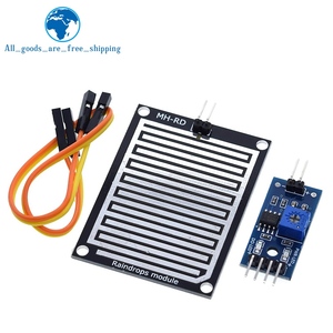 Módulo de detección de gotas de lluvia y nieve TZT, módulo de tiempo de lluvia, humedad para Arduino, módulo de Control de relé, Sensor de agua de lluvia