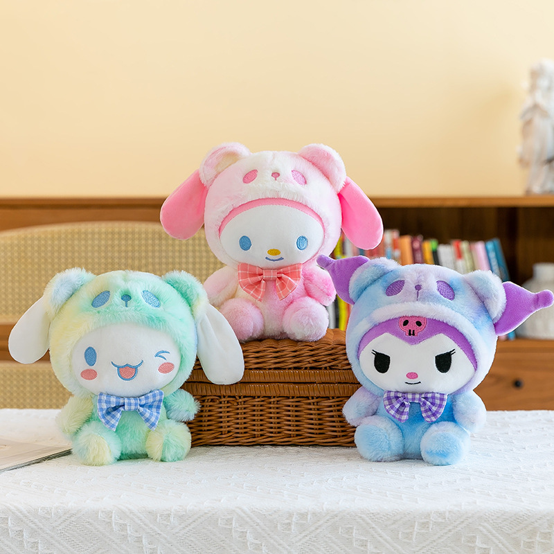 Trois styles de nœuds papillon