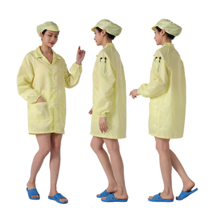 Áo Khoác Phòng Thí Nghiệm <span class=keywords><strong>Esd</strong></span> Chống Tĩnh Điện Màu Trắng/Xanh Dương Áo Khoác Phòng Thí Nghiệm Sọc 5Mm - Product Image 6