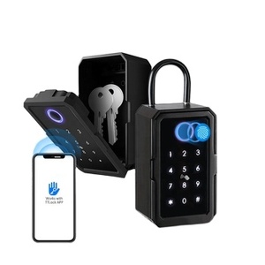 Metal akıllı mini küçük duvara monte anahtar güvenli TTlock app şifreli kilit anahtar saklama kilidi kutusu - Product Image 1