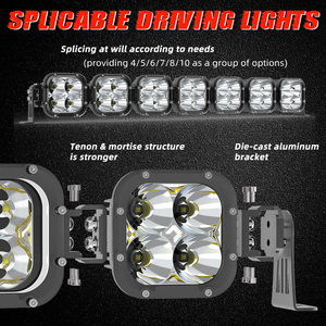 Off Road Barra Led 4x4 UTV çatı montaj Offroad UTV Linkable modüler kiti Led ışık Bar için Polaris RZR kamyonlar - Product Image 3
