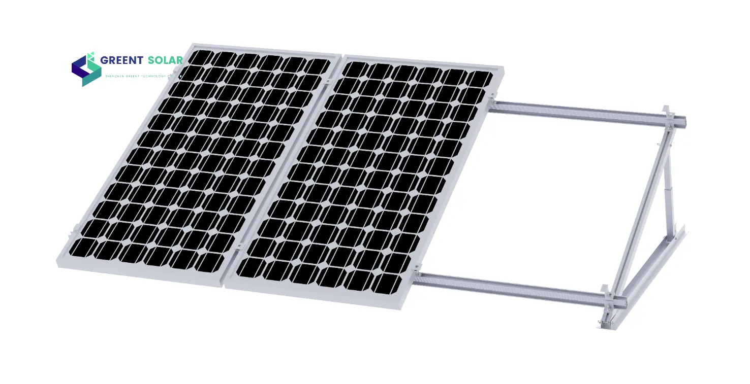무료 디자인 태양 전지 패널 삼각형 장착 브래킷 평면 지붕 태양 전지 패널 장착 시스템