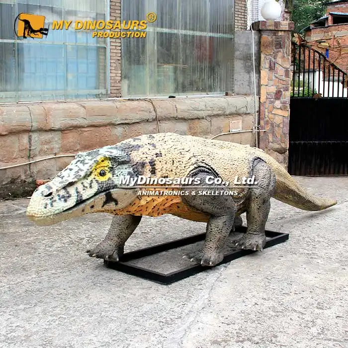 Il mio Dino statua animale preistorico lucertola Animatronic modello Megalania a grandezza naturale