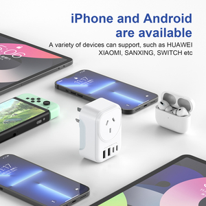Enchufe AU Adaptador múltiple Función de toma de corriente Control Toma de corriente Convertidor Usb de pared Cargador de teléfono móvil Enchufe eléctrico - Product Image 5