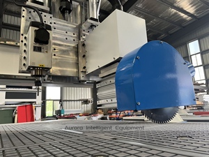 Enrutador CNC de carpintería de madera dura maciza AURORA, Servomotor de mesa de vacío, máquina enrutadora CNC de corte de grabado 3D con sierra - Product Image 4