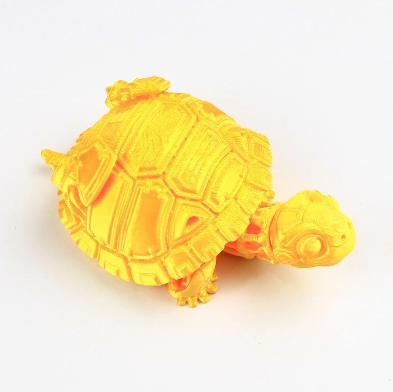 Tortue mécanique dorée 10cm