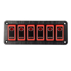 Araç deniz elektrik su geçirmez kontrol 5 Pin anahtarı paneli tekne araba için 6 Gang anahtarı - Product Image 3