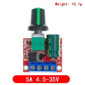 Mini 5A 90W <strong>PWM</strong> 12V <strong>DC</strong> <strong>Motor</strong> <strong>Speed</strong> <strong>Controller</strong> Module <strong>DC</strong>-<strong>DC</strong> 4.5V-35V Adjustable <strong>Speed</strong> Regulator Control Governor Switch 24V - Product Image 5