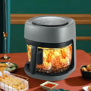 Friggitrice ad aria commerciale per cucina visiva 2024 nuova friggitrice 4L elettrica sana digitale intelligente senza olio per porte francesi forno 4L