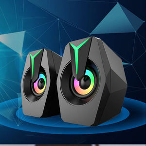 Volume <strong>Control</strong> <strong>USB</strong> Powered HiFi Stereo Sound Deep Bass <strong>USB</strong> <strong>Computer</strong> Wired <strong>USB</strong> Desktop Speaker with RGB Lights - Product Image 1