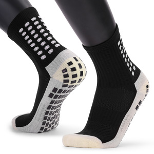 Moda spor erkek Anti kayma tüp trambolin çorap futbol futbol spor kavrama çorap