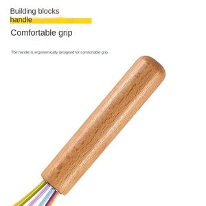 Nhà Máy Trong Kho 10-Inch Bằng Gỗ Xử Lý Của Nhãn Hiệu Bánh Cream Maker Nhào <span class=keywords><strong>Mixer</strong></span> Silicone Trứng Beater - Product Image 6