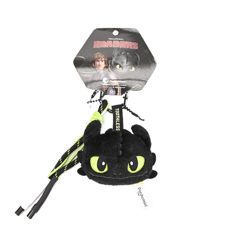Pendentif tendance en peluche cool Night Fury de 6 cm