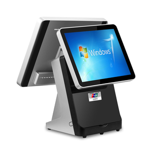 15 дюймов двойной сенсорный экран POS машины windows Ресторан Точка продаж системы POS электронный кассовый аппарат smart - Product Image 1